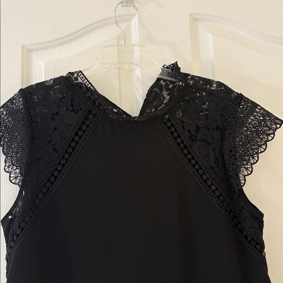 Zara Black Lace Cap Sleeve dress - Picture 3 of 4